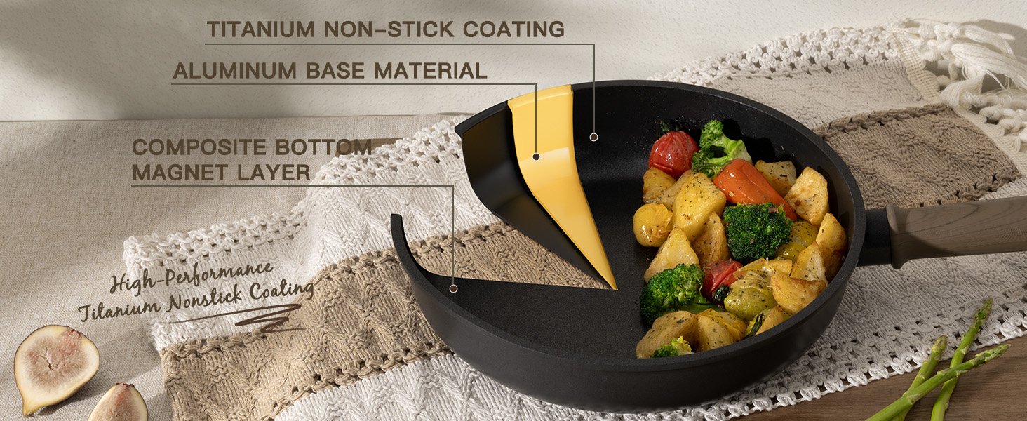 pots and pans set non stick