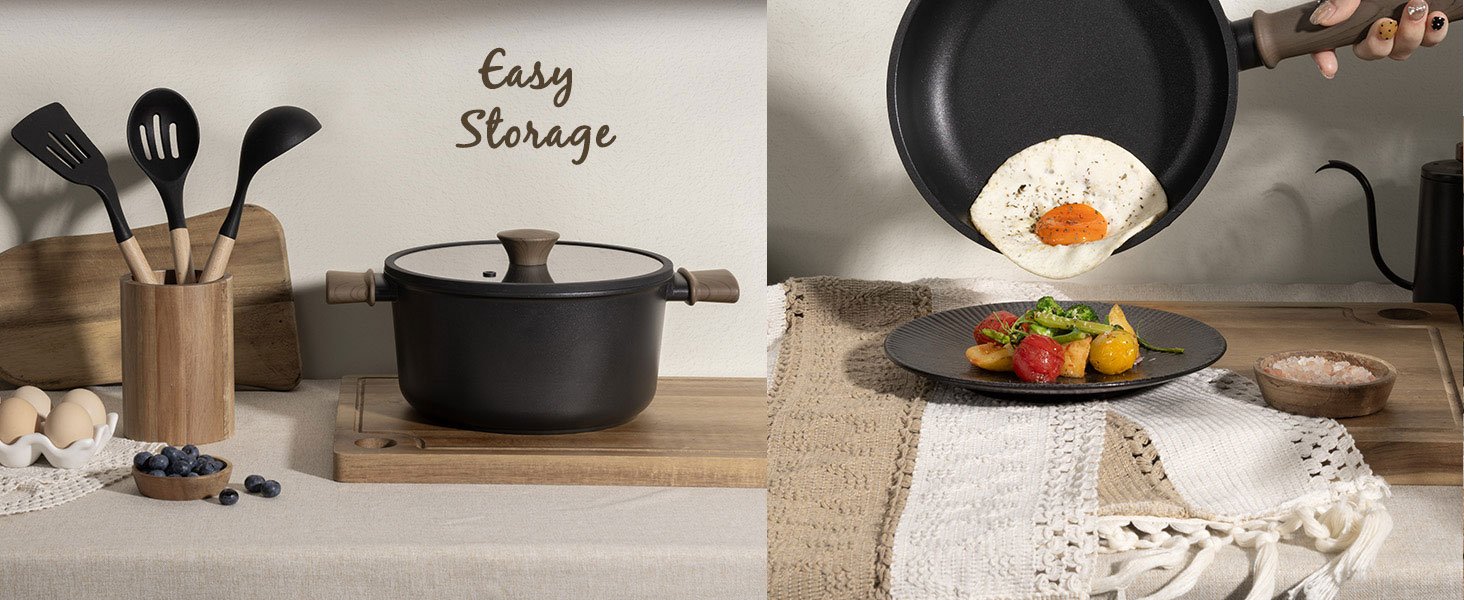 pots and pans set non stick